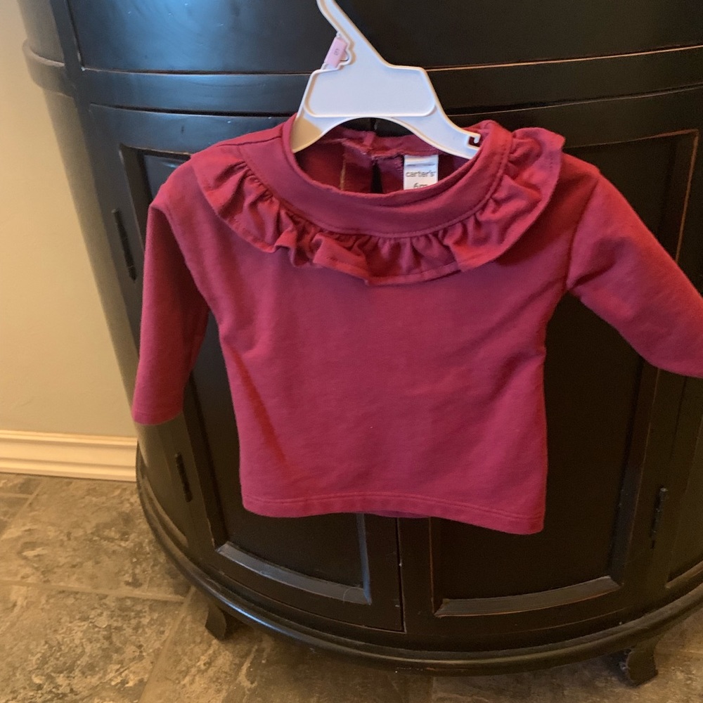 Carters warm ruffle shirt